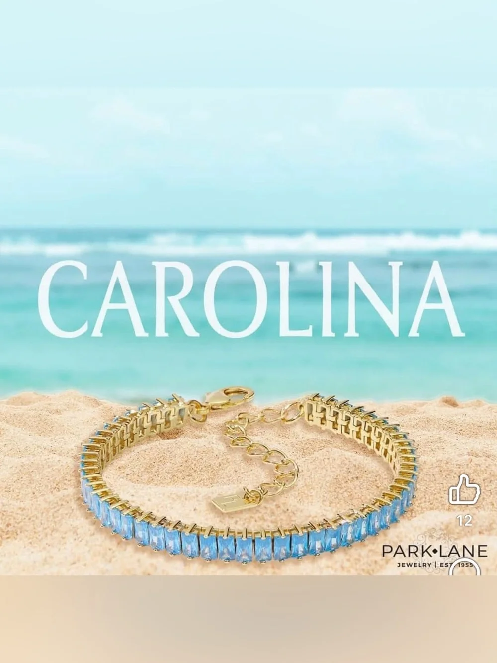Park Lane “Carolina” Tennis Bracelet! NWOT!